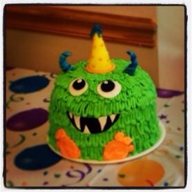 Monster themed cakes for 1st Birthday