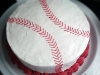 Vanilla Baseball Birthday Cake