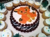 Baby Lion King themed cake/cupcakes for 1st Birthday 2013