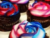 patriotic rose cupcakes