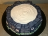 Skylander portal: chocolate layered birthday cake