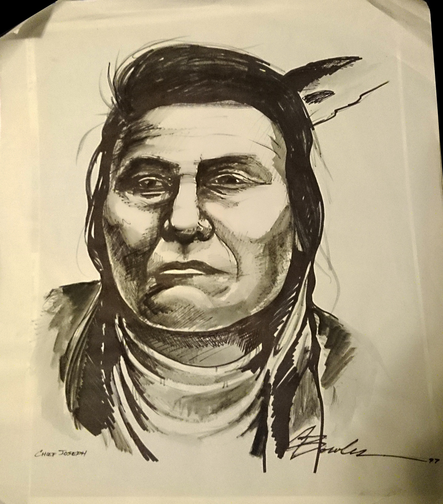 Chief Joseph Marker Drawing