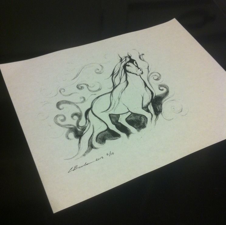 Mystical Horse Drawing