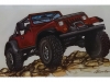 Jeep Colored Pencil Drawing