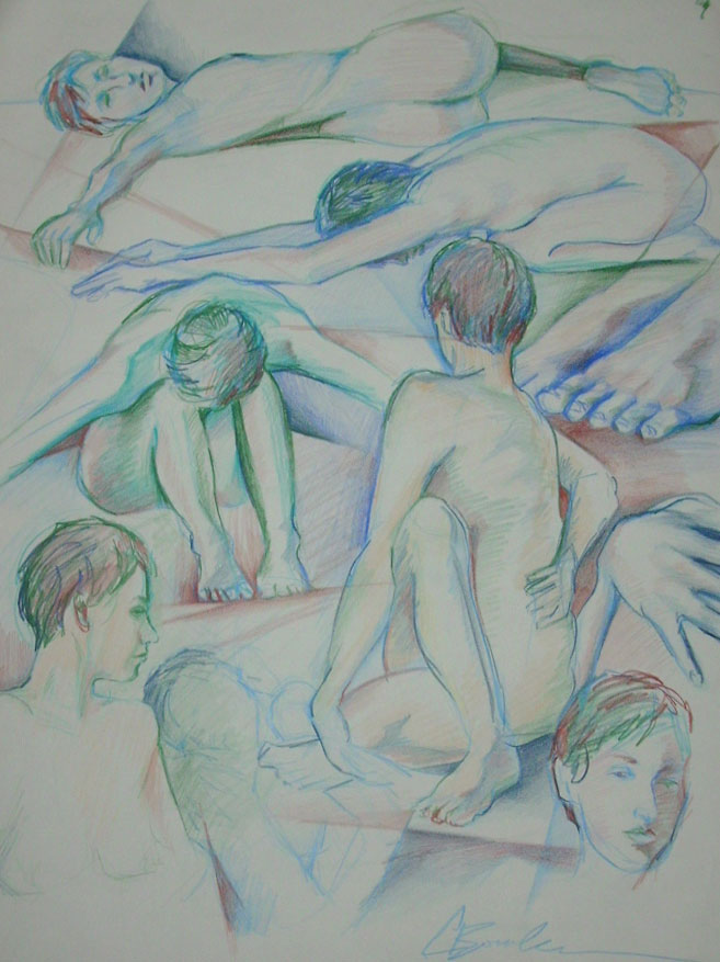 colored pencil drawing 1995