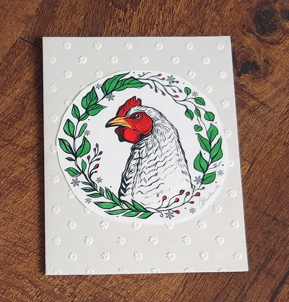Chicken Christmas Cards