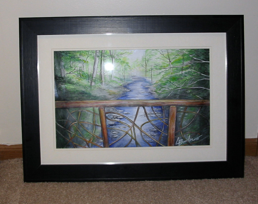 "the bridge" watercolor