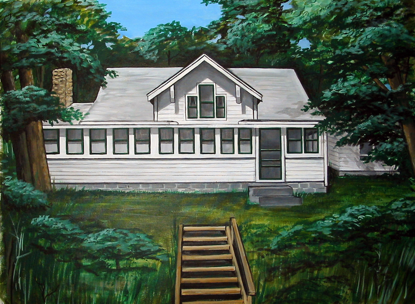 lake house - acrylic 2002