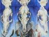 coyote skull/mirrors watercolor (not complete)