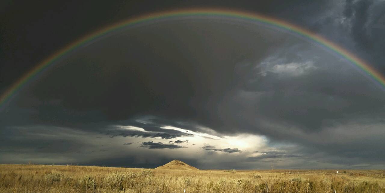 Rainbow on the Colorado Prairie