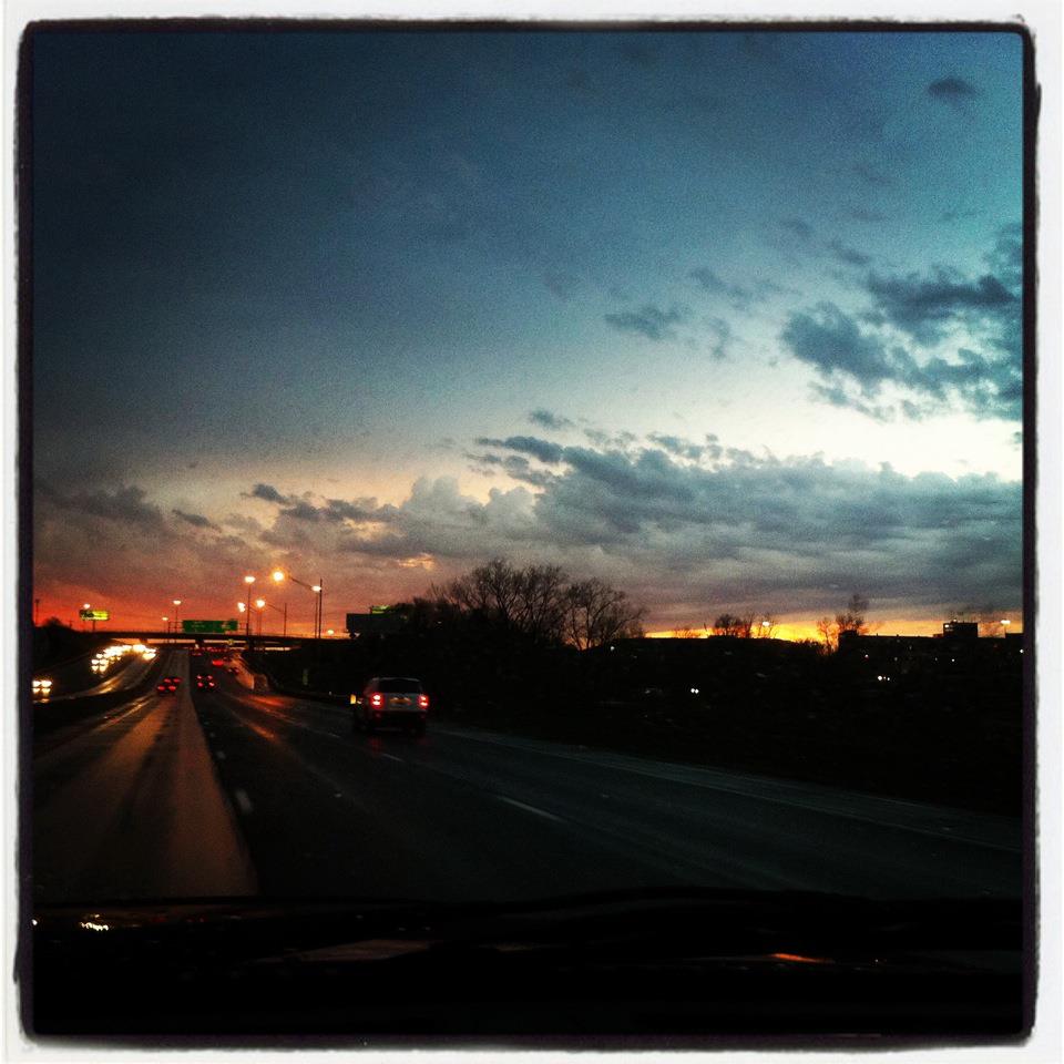 Missouri Highway Sunset