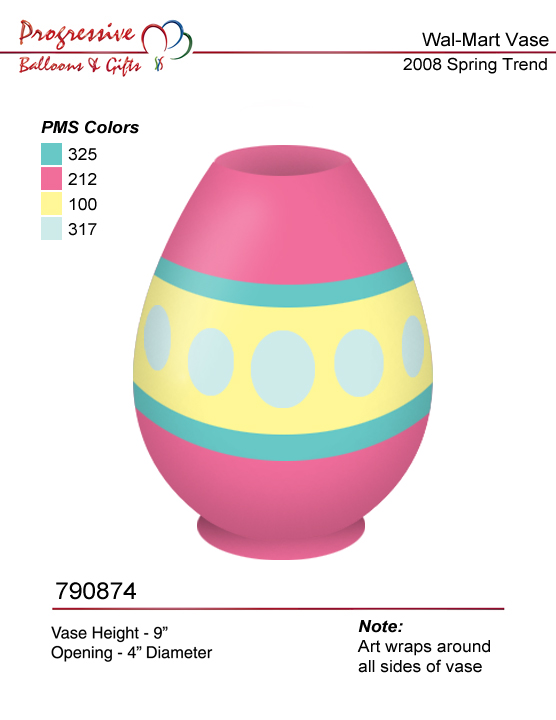 Egg Shaped Easter Vase Design 2007