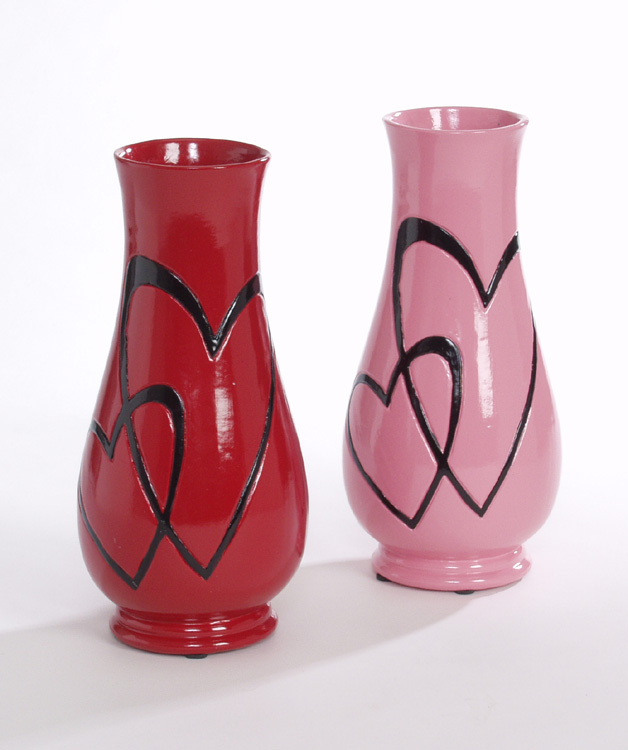 Hearts Valentine Vases 2007
