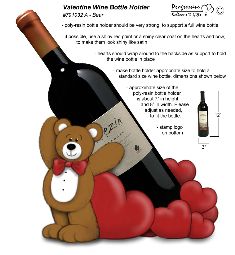 Bear wine bottle holder design 2008