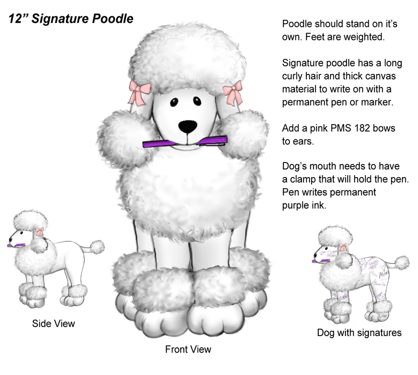 Plush Signature Dog Design