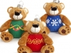 Plush Ornament Bears 2008