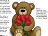 Plush Bear with Roses Design 2007