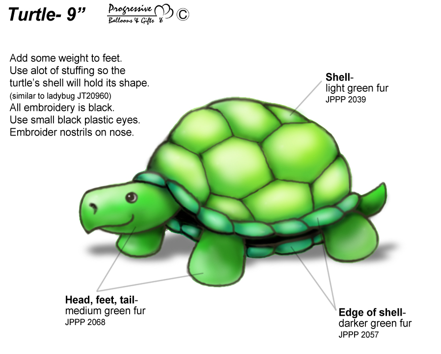 Plush Turtle Design
