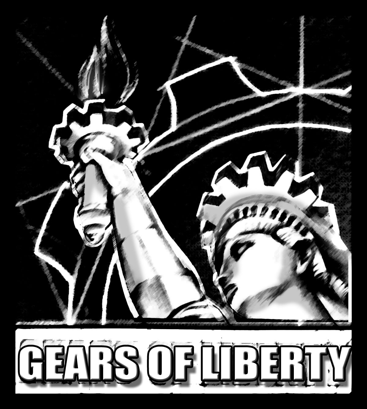 Gears Of Liberty Logo Tshirt Design